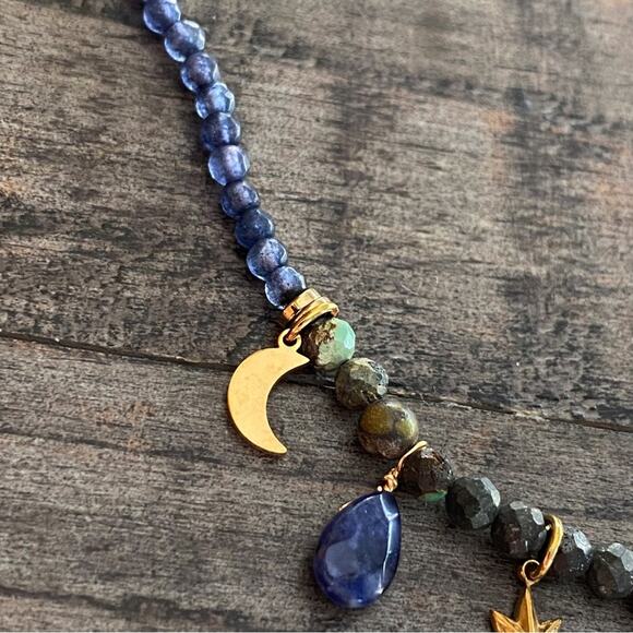 NEW Celestial Stone Charm Necklace - Picture 6 of 13